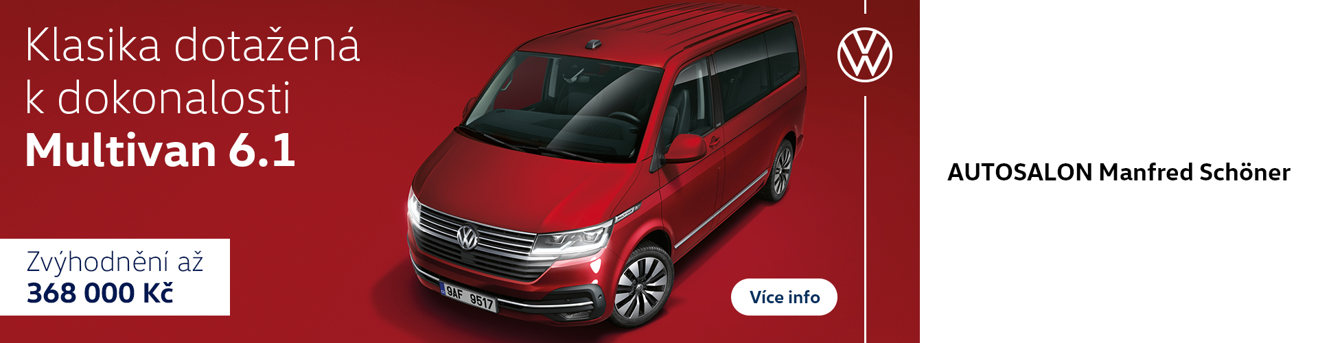 VW Multivan 6.1 (červený) s proklikem